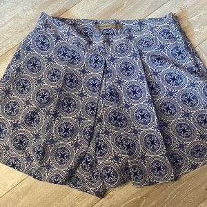 Blue and white tile print shorts by Primark
